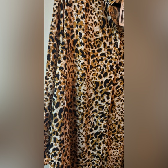 Leopard Print Swimsuit Coverup-Size Medium - Picture 4 of 8